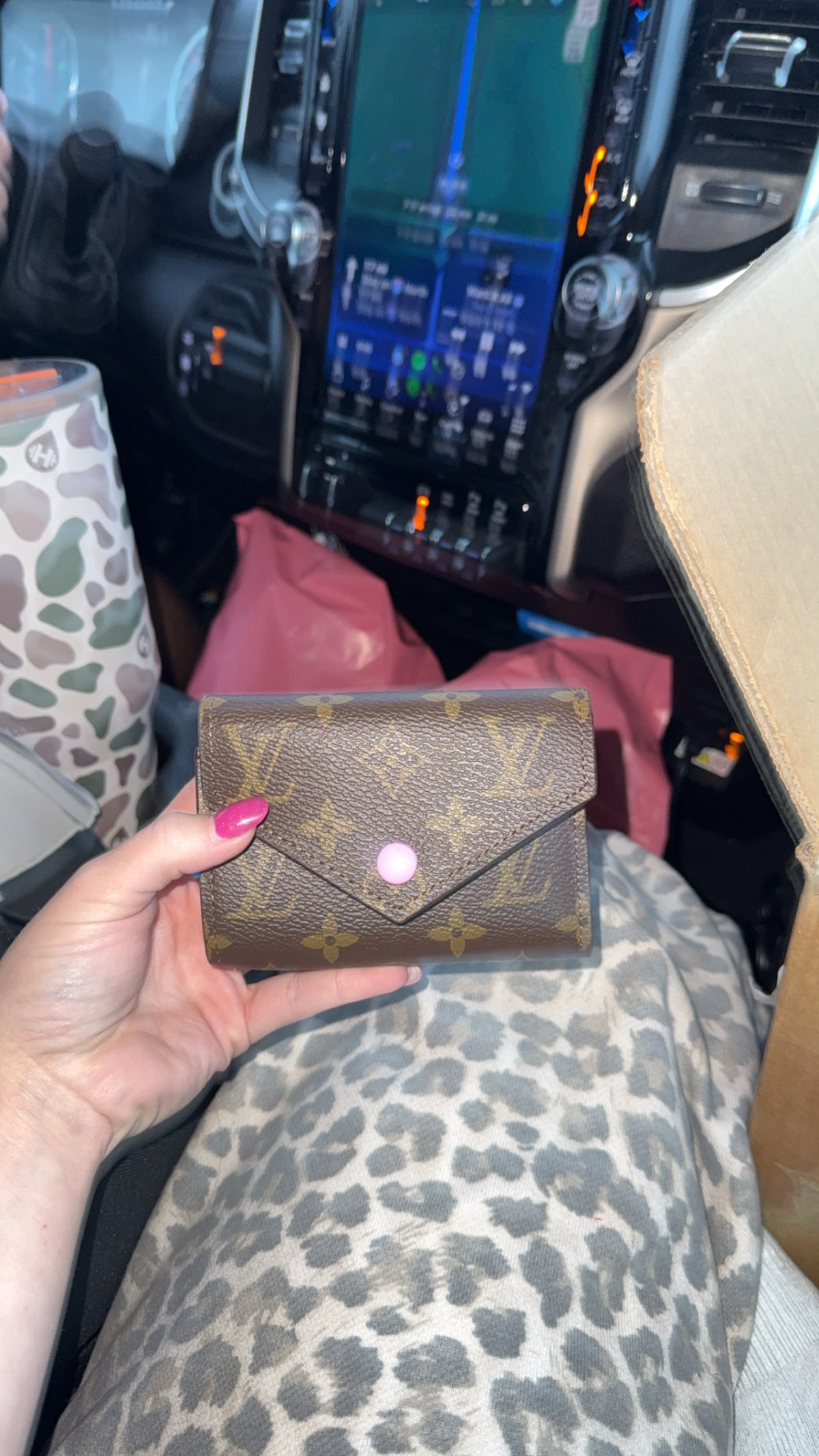 Lv pink wallet