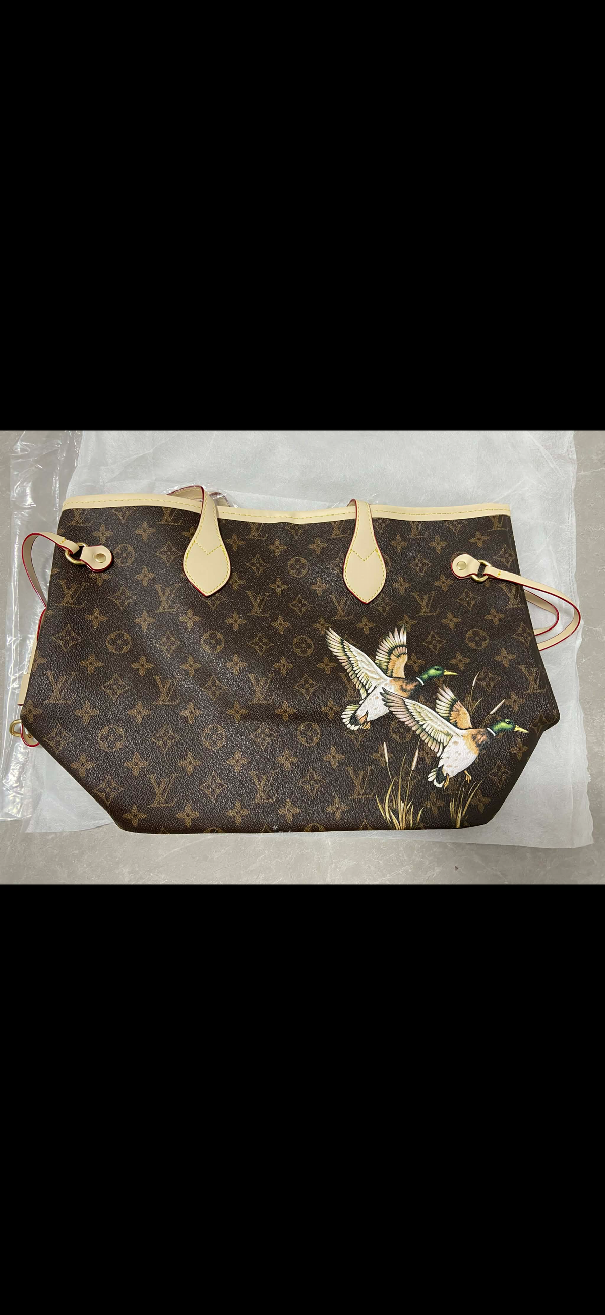 Lv never full duck bag