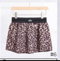 Alo Leopard Print Flutter Skirt