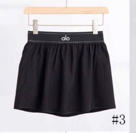 Alo Black Flutter Skirt