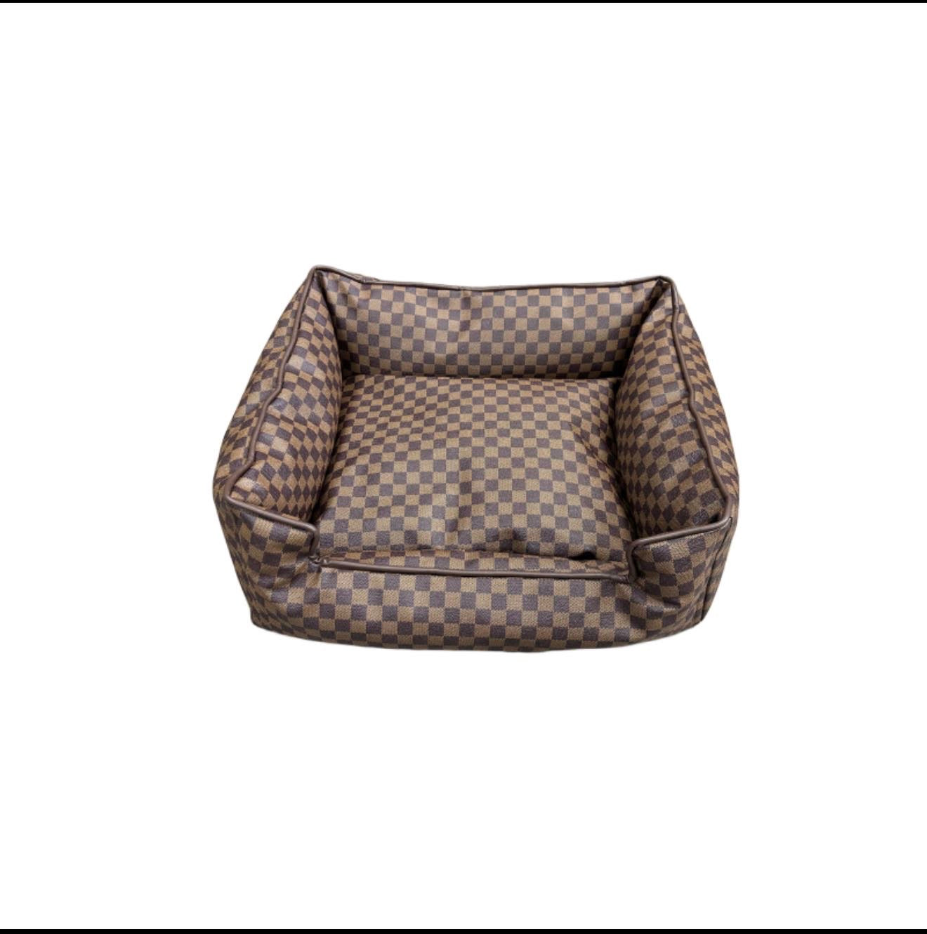 Checkered Luxury Dog Bed
