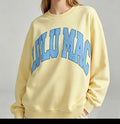 Lulu Mac Polka Dot Crewneck Sweatshirt - Butter Yellow