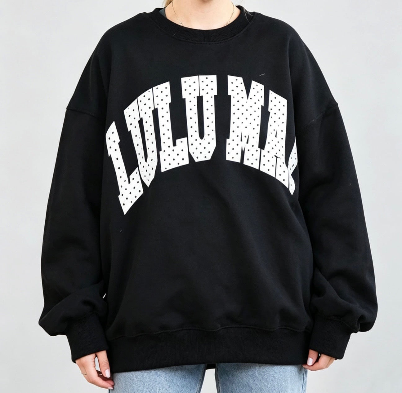 Lulu Mae Polka Dot Crewneck Sweatshirt